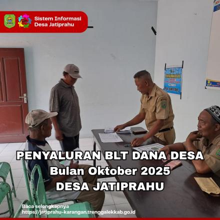 PENYALURAN BLT DD BULAN OKTOBER 2025